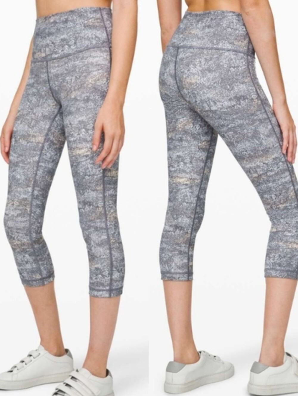 EUC Lululemon Wunder Under Crop High Rise Full On Luxtreme 21"